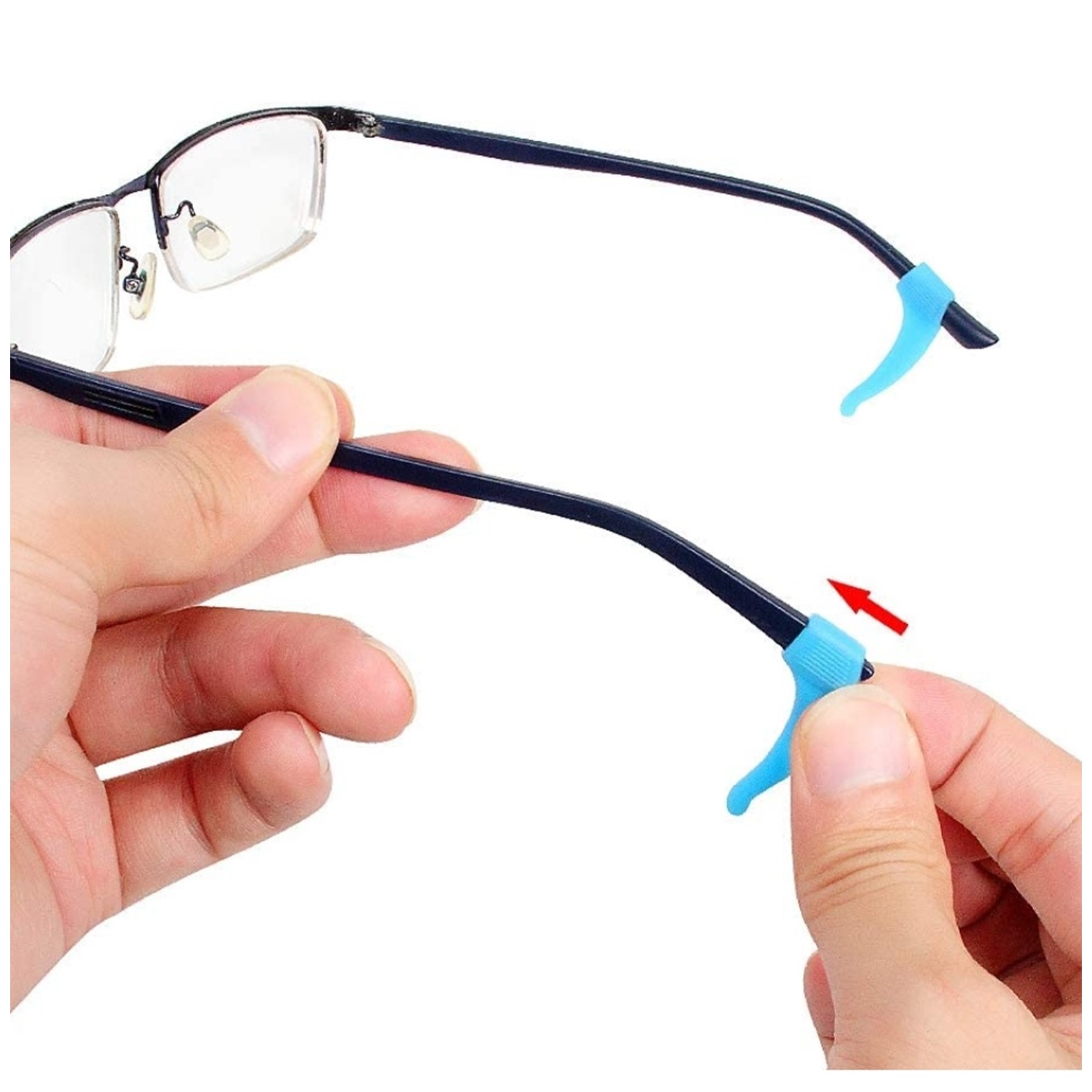 Artibetter 20 Pares de Gafas de Silicona Suave retenedores de Gafas con Gancho para la Oreja Transparente 