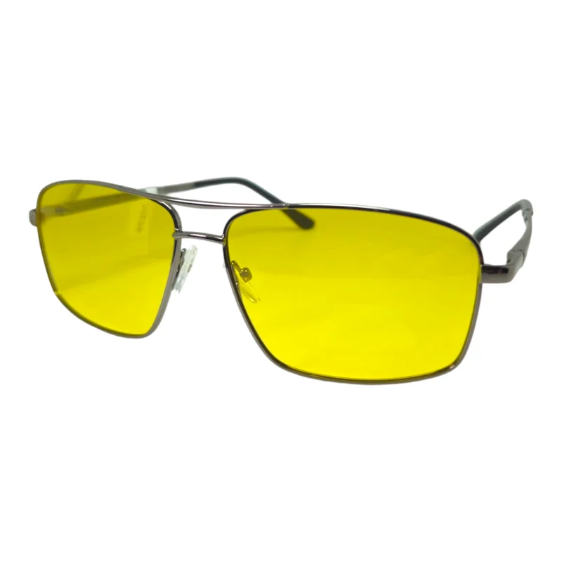 Gafas para conducir HD 005 Rectangular lente Amarillo Fotocromático