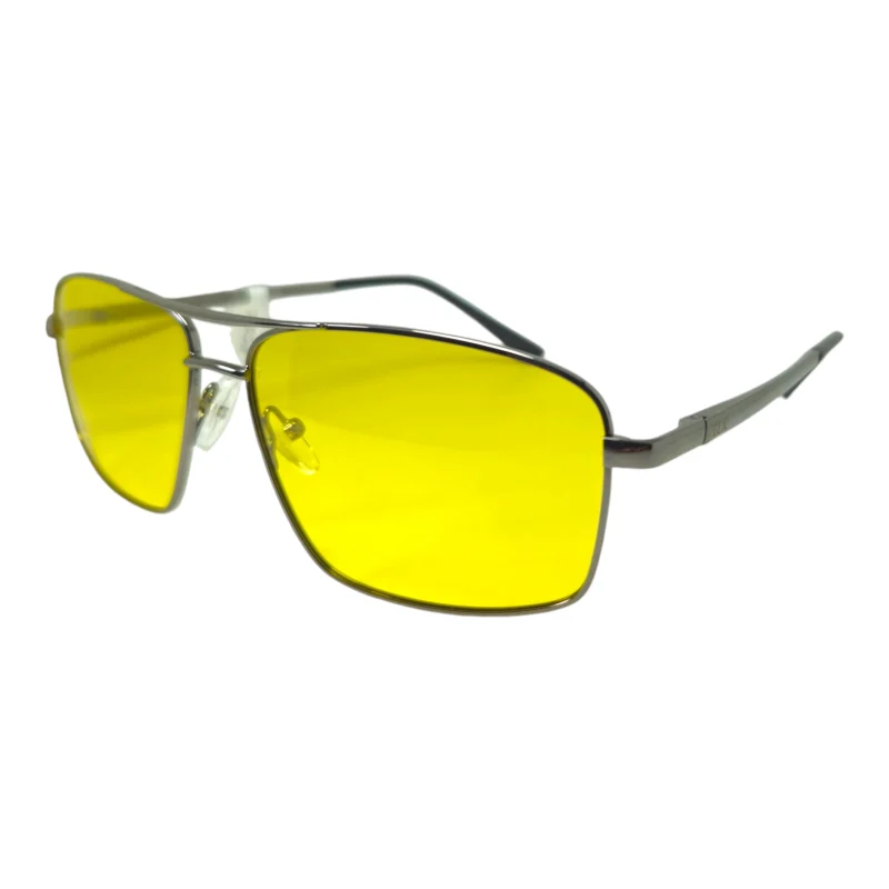 Gafas para conducir HD 005 Rectangular lente Amarillo Fotocromático