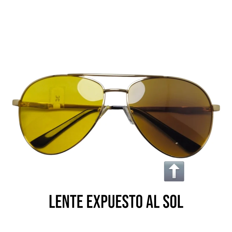 Gafas para conducir HD 001 Piloto lente Amarillo Fotocromático