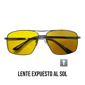 Gafas para conducir HD 005 Rectangular lente Amarillo Fotocromático
