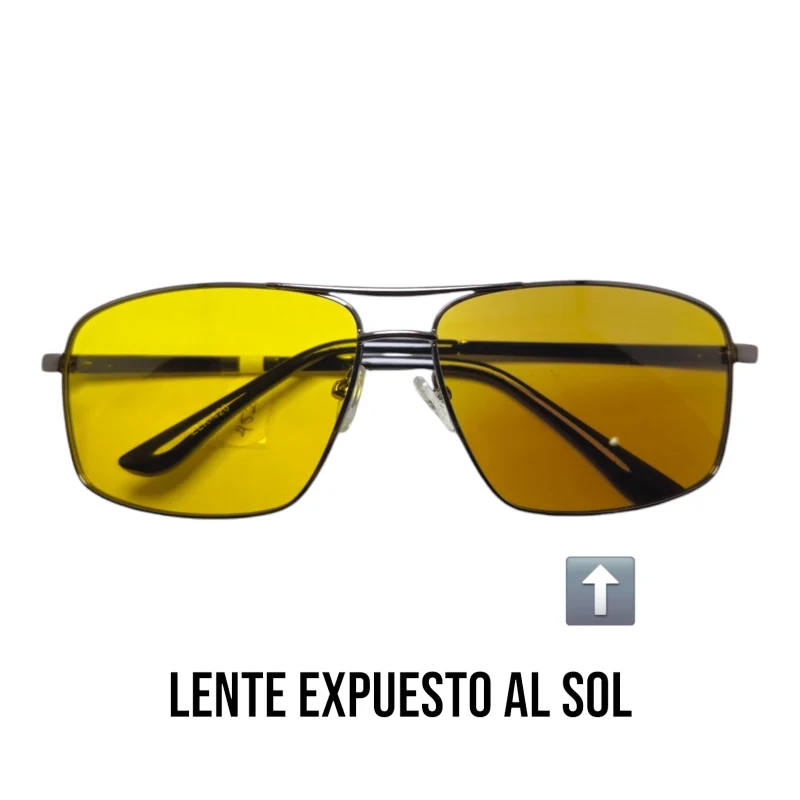 Gafas para conducir HD 005 Rectangular lente Amarillo Fotocromático