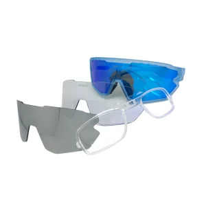 Wanderth Gafas Ciclismo niños 3 lentes WD73744 Azul
