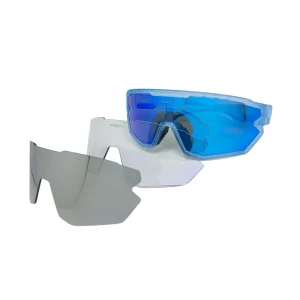 Wanderth Gafas Ciclismo niños 3 lentes WD73744 Azul