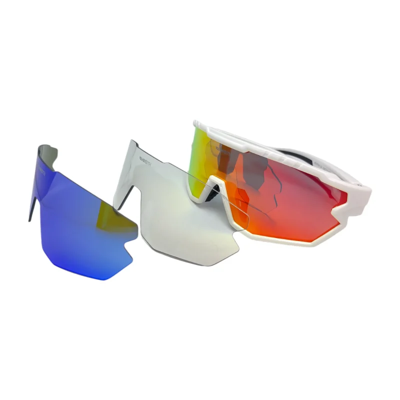 Wanderth Gafas Ciclismo niños 3 lentes WD73744 Blanca