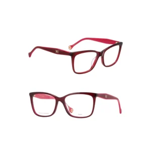Montura Carolina Herrera HER0260/G LHF Cuadrada Vino Tinto Mujer