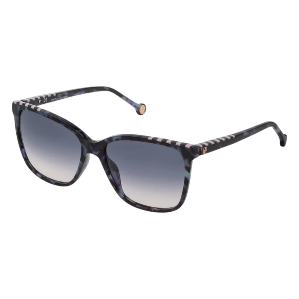 Gafas Carolina Herrera SHE795V 6DQ Cuadrada Azul,