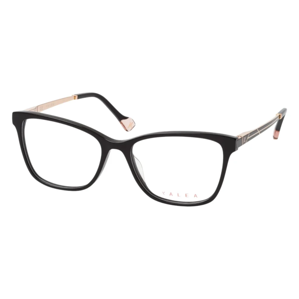 Montura Yalea VYA006 700 Cuadrada Acetato Negro