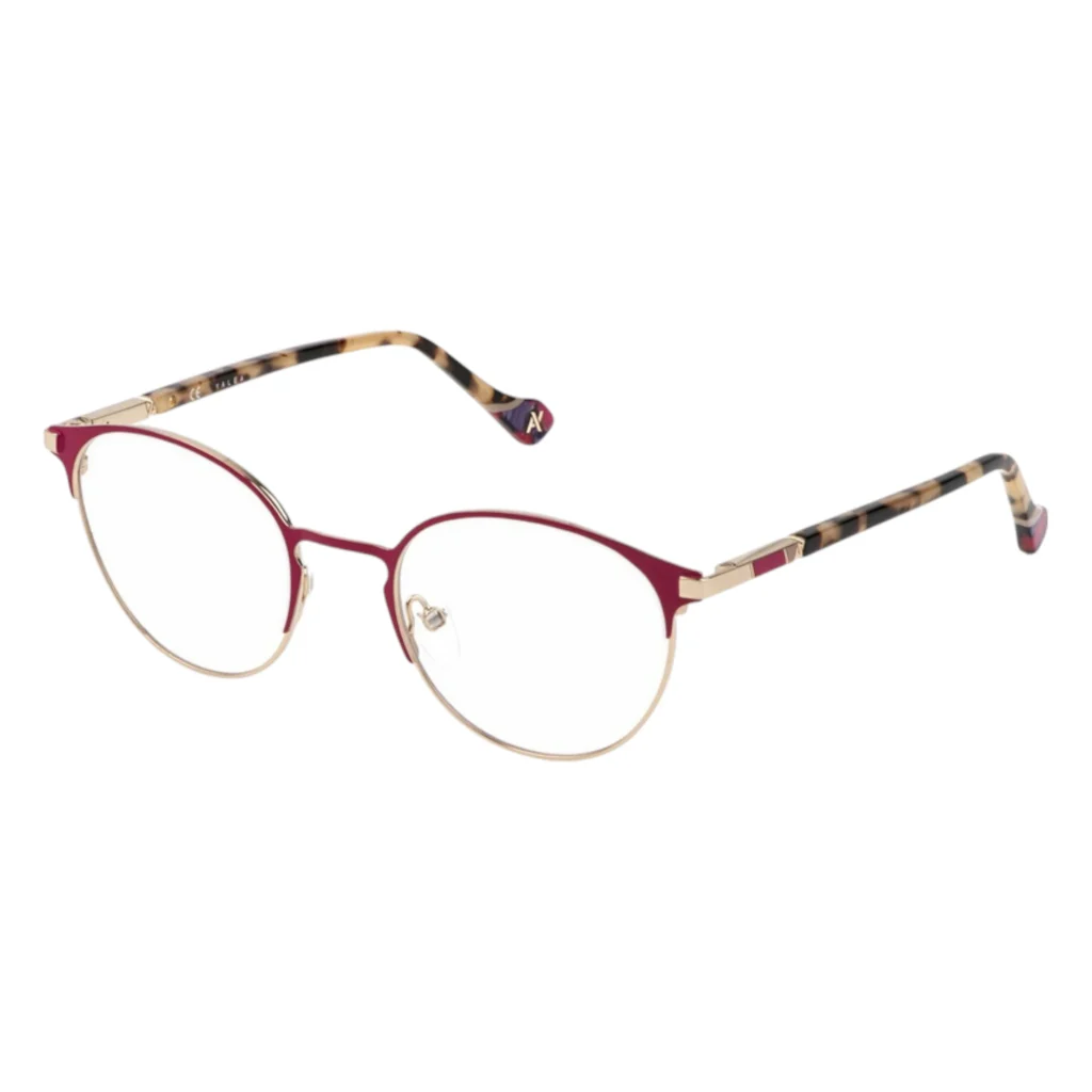 Montura Yalea VYA041 A93 Metal Redonda Fucsia Carey