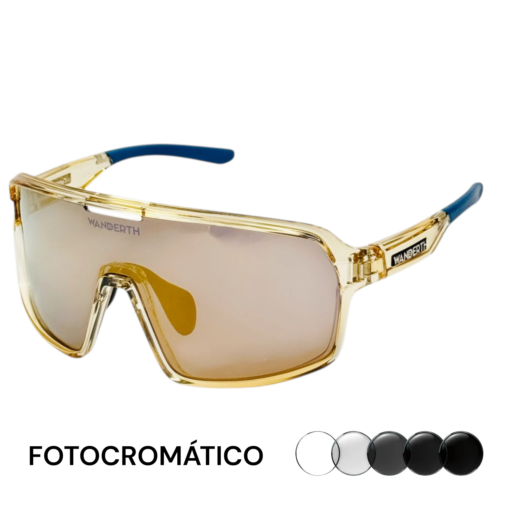 Gafas Ciclismo Wanderth Amarilla Fotocromático WD11811